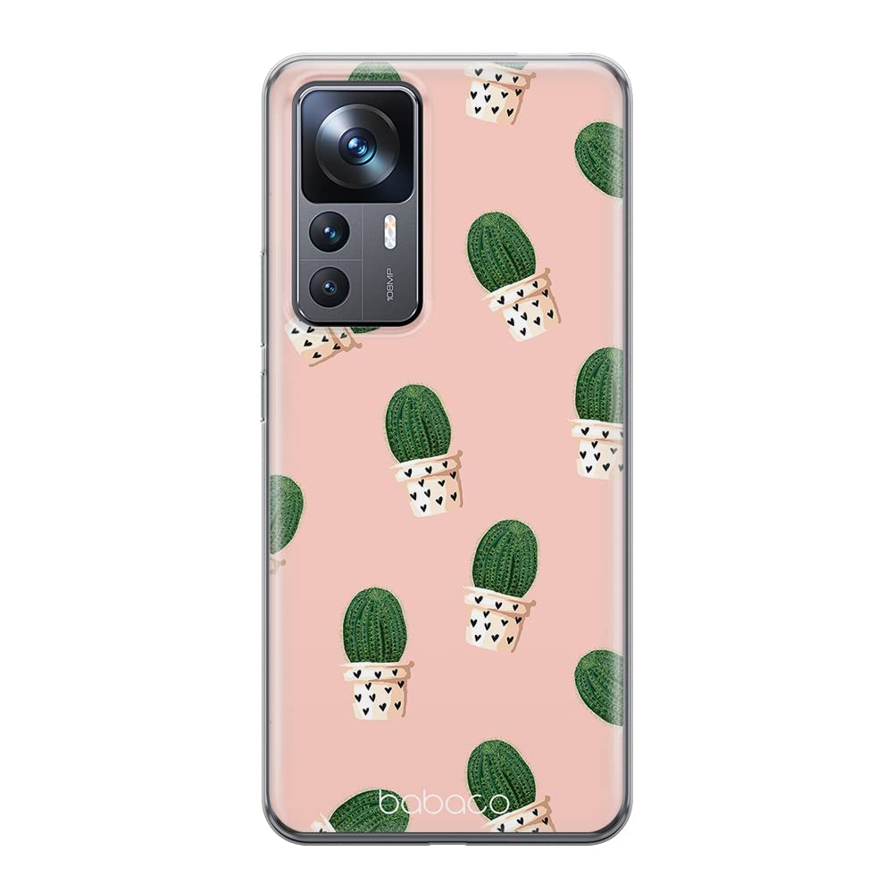Babaco ERT GROUP mobile phone case for Xiaomi 12T/12T pro/K50 Ultra original and officially Licensed pattern Plants 001 optimally adapted to the shape of the mobile phone, case made of TPU