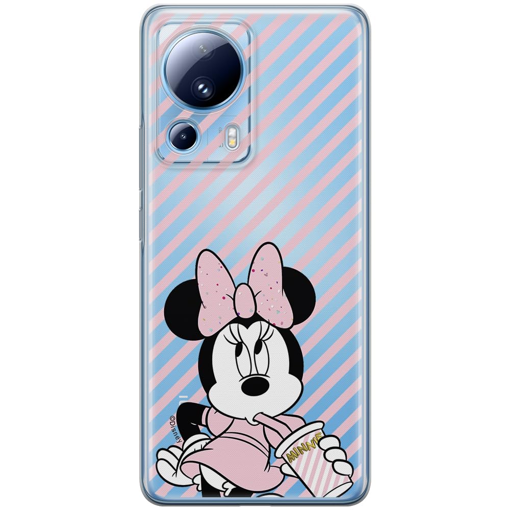 ERT GROUP mobile phone case for Xiaomi 13 LITE/CIVI 2 original and officially Licensed Disney pattern Minnie 017 optimally adapted to the shape of the mobile phone, partially transparent