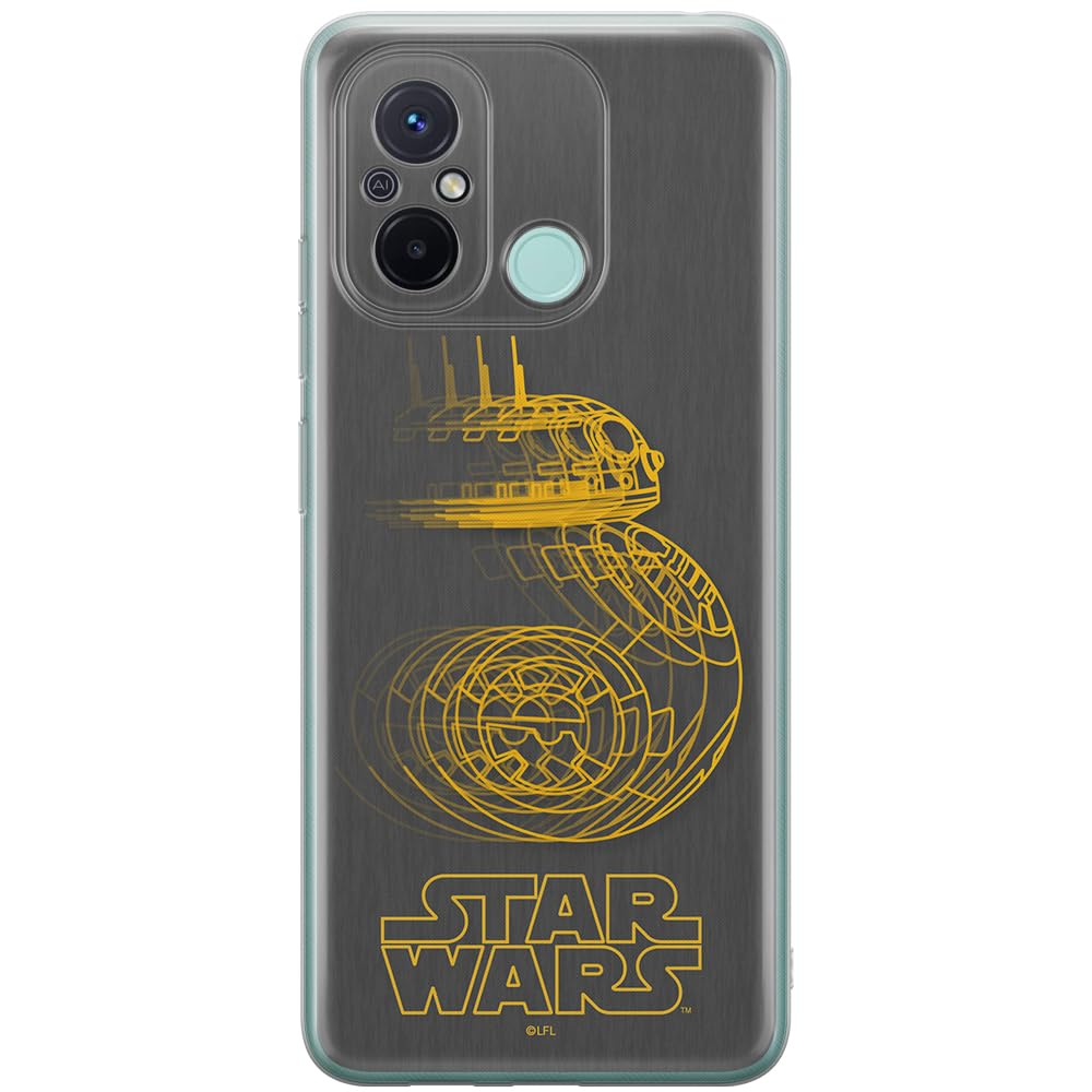 ERT GROUP mobile phone case for Xiaomi REDMI 12C/ REDMI 11A original and officially Licensed Star Wars pattern BB 8 007 optimally adapted to the shape of the mobile phone, case made of TPU