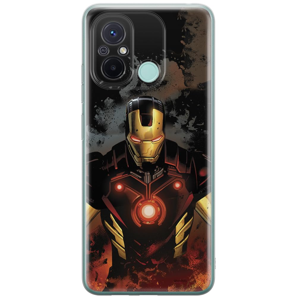ERT GROUP mobile phone case for Xiaomi REDMI 12C/ REDMI 11A original and officially Licensed Marvel pattern Iron Man 014 optimally adapted to the shape of the mobile phone, case made of TPU