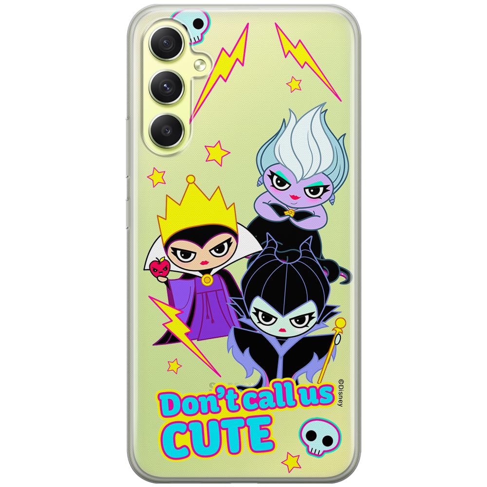 ERT GROUP mobile phone case for Samsung A34 5G original and officially Licensed Disney pattern Disney Villains 003 optimally adapted to the shape of the mobile phone, partially transparent