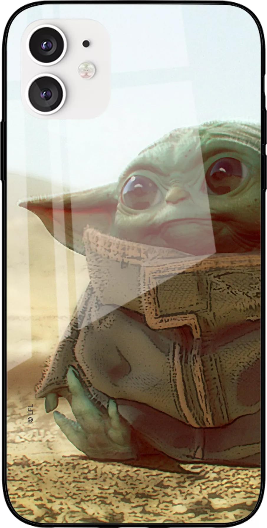 ERT GROUP mobile phone case for Apple Iphone 13 PRO original and officially Licensed Star Wars pattern Baby Yoda 003 made of hardened glass, optimally adapted to the mobile phone, protective cover