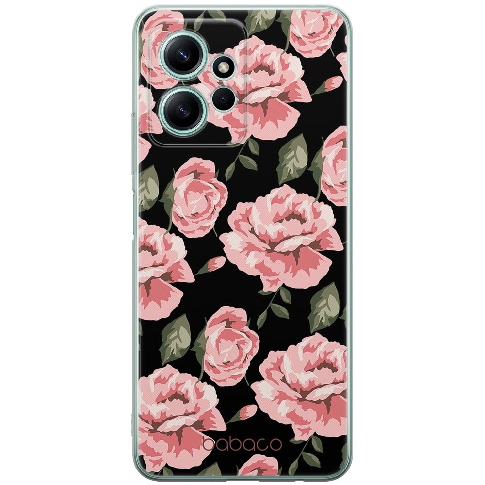 Babaco ERT GROUP mobile phone case for Xiaomi REDMI NOTE 12 4G original and officially Licensed pattern Flowers 013 optimally adapted to the shape of the mobile phone, case made of TPU