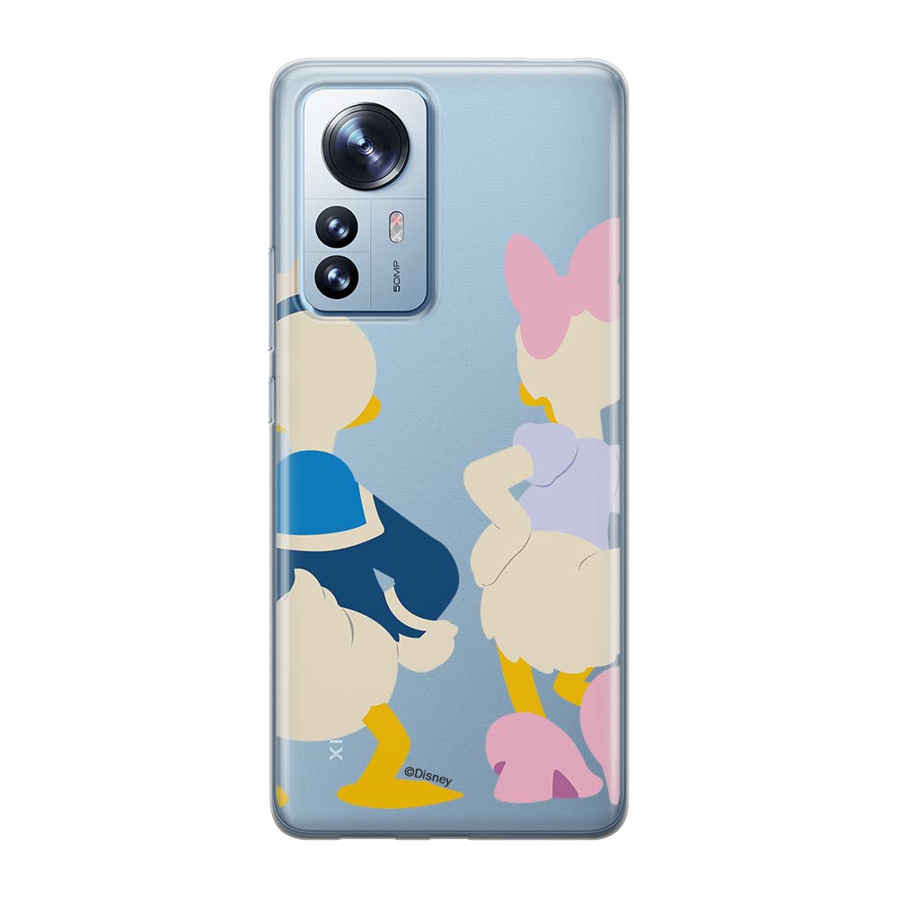 ERT GROUP mobile phone case for Xiaomi 12 / 12X original and officially Licensed Disney pattern Donald & Daisy 001 optimally adapted to the shape of the mobile phone, partially transparent