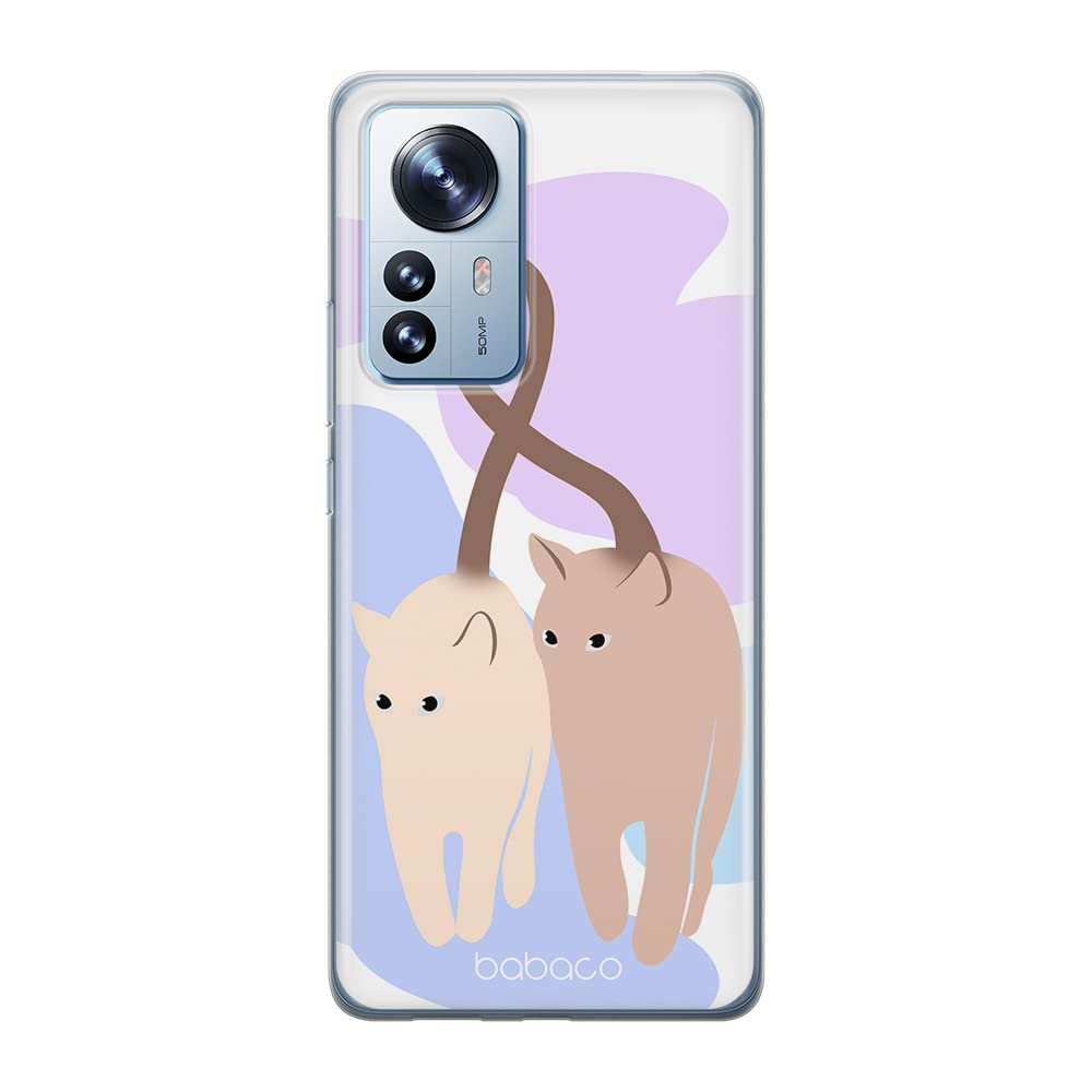 Babaco ERT GROUP mobile phone case for Xiaomi 12 PRO original and officially Licensed pattern Cats 013 optimally adapted to the shape of the mobile phone, case made of TPU