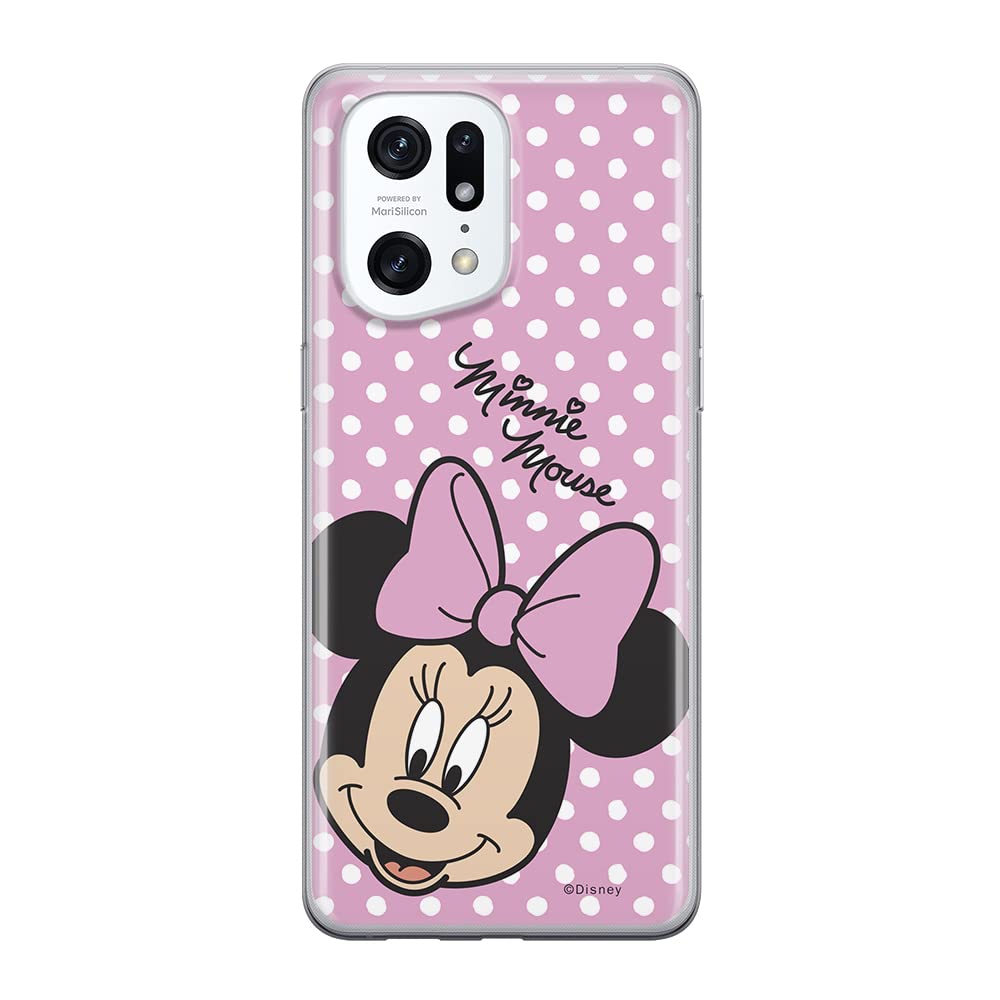 ERT GROUP mobile phone case for Oppo FIND X5 PRO original and officially Licensed Disney pattern Minnie 008 optimally adapted to the shape of the mobile phone, case made of TPU