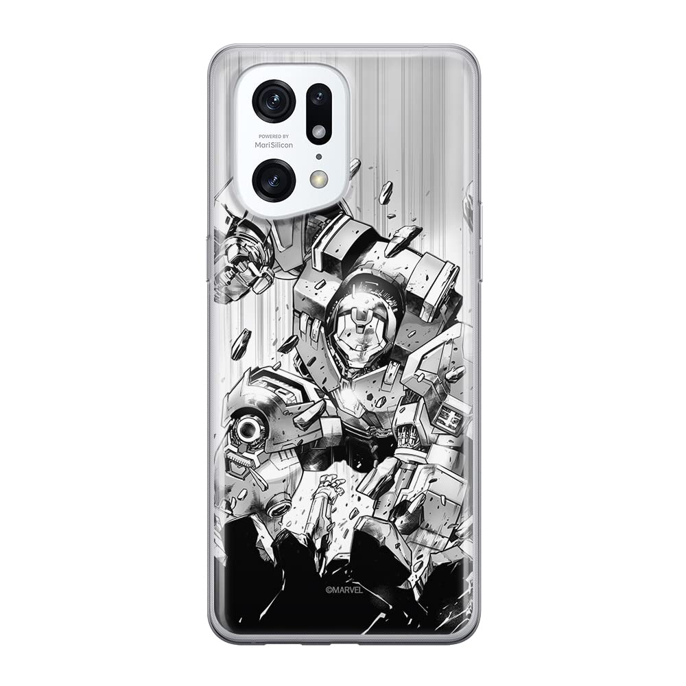 ERT GROUP mobile phone case for Oppo FIND X5 PRO original and officially Licensed Marvel pattern Iron Man 018 optimally adapted to the shape of the mobile phone, case made of TPU