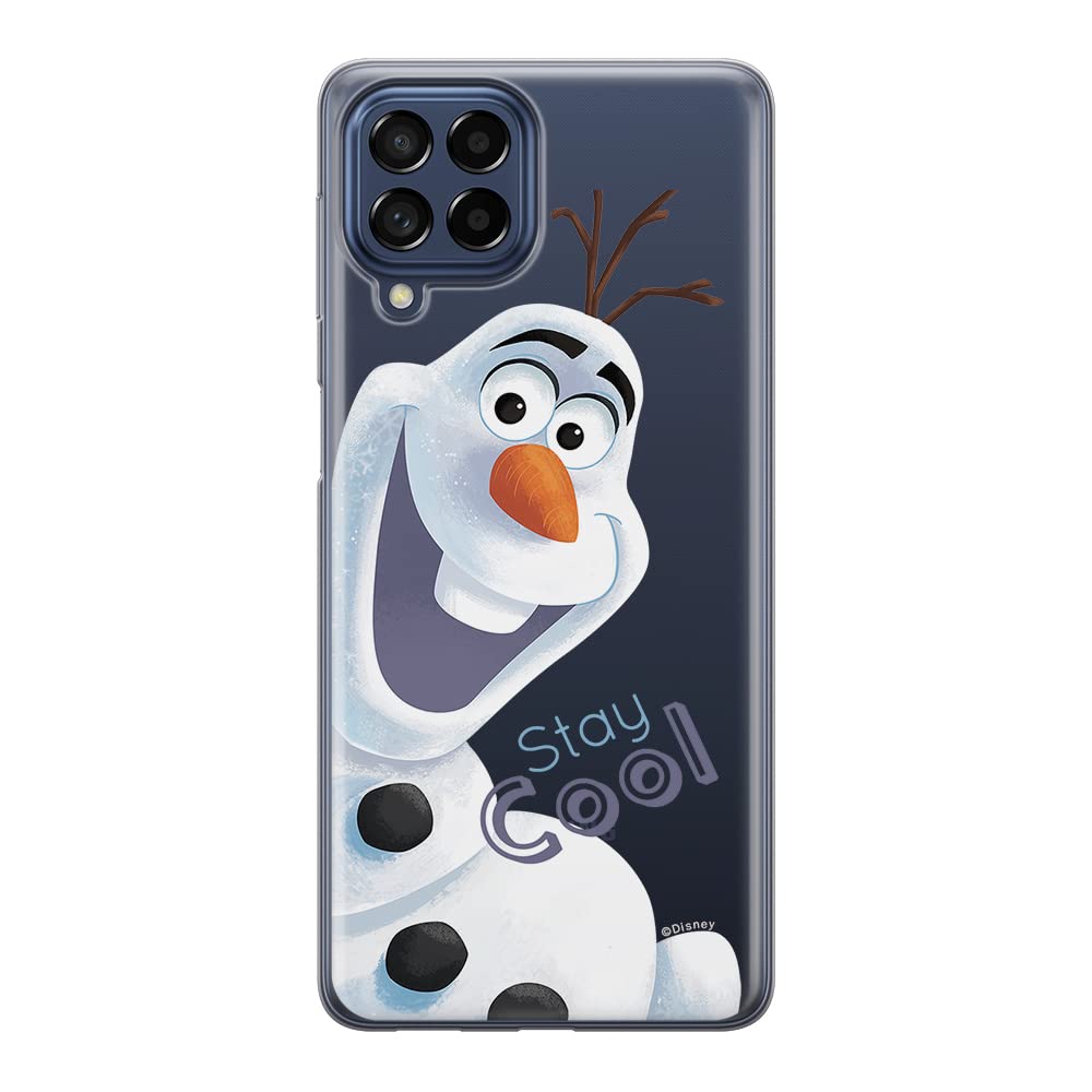 ERT GROUP mobile phone case for Samsung M53 5G original and officially Licensed Disney pattern Olaf 001 optimally adapted to the shape of the mobile phone, partially transparent