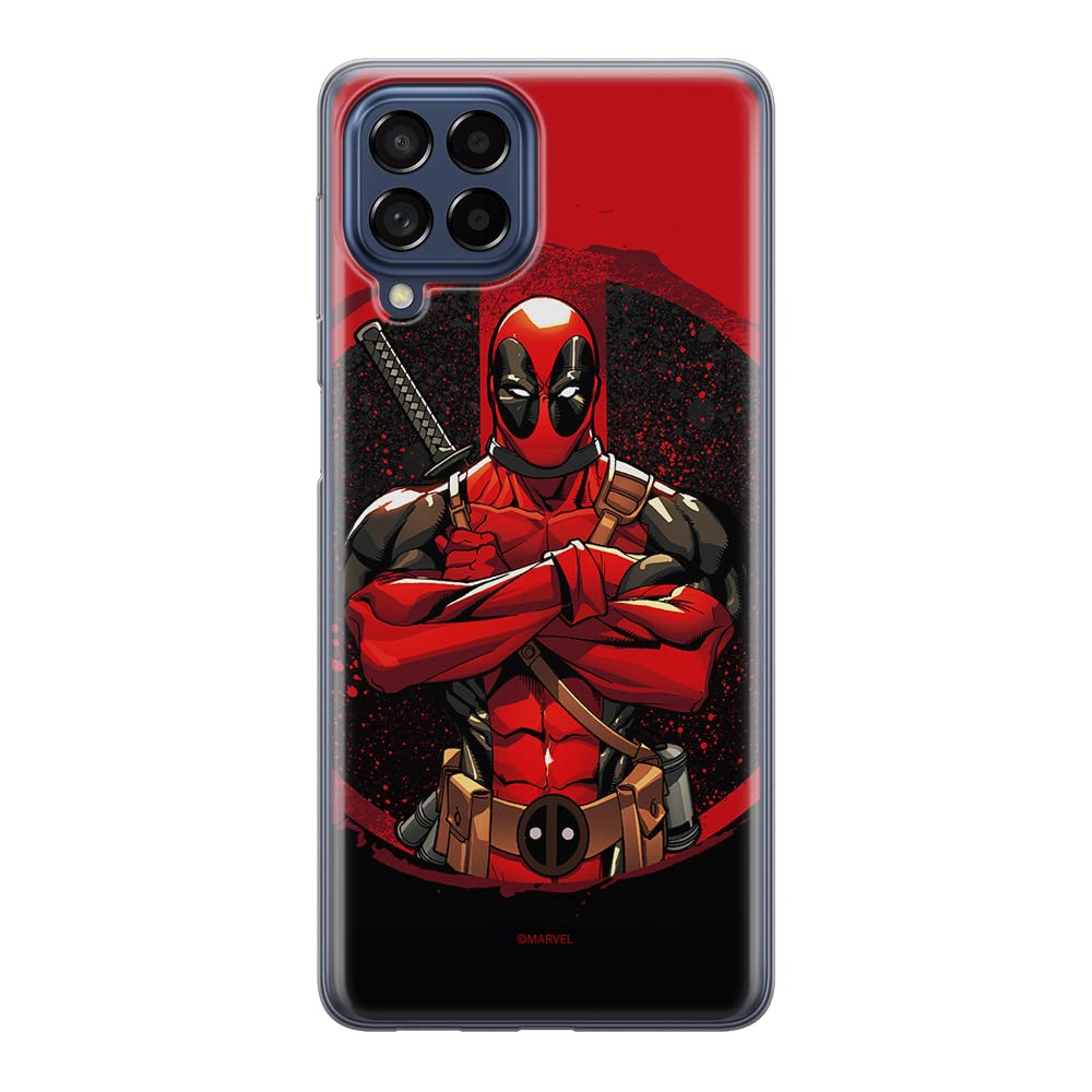 ERT GROUP mobile phone case for Samsung M53 5G original and officially Licensed Marvel pattern Deadpool 006 optimally adapted to the shape of the mobile phone, case made of TPU