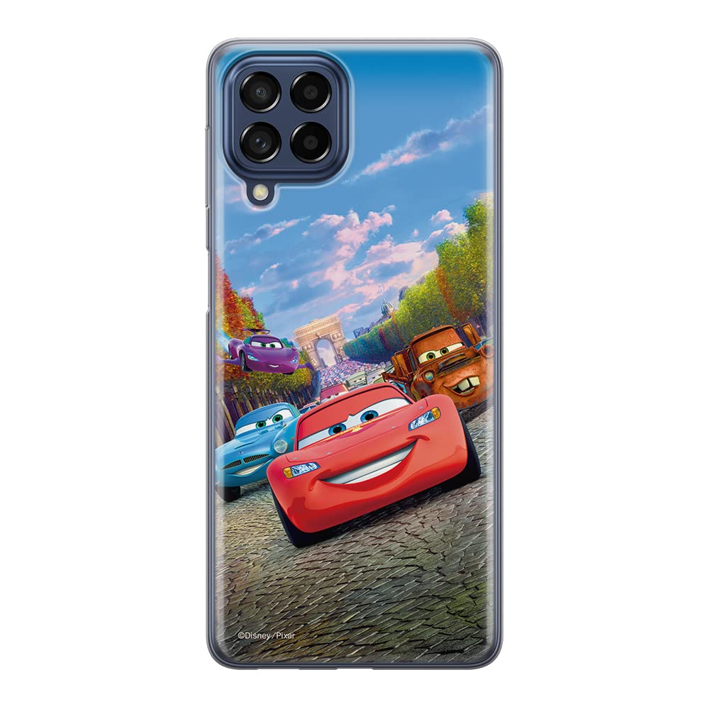 ERT GROUP mobile phone case for Samsung M53 5G original and officially Licensed Disney pattern Cars 001 optimally adapted to the shape of the mobile phone, case made of TPU