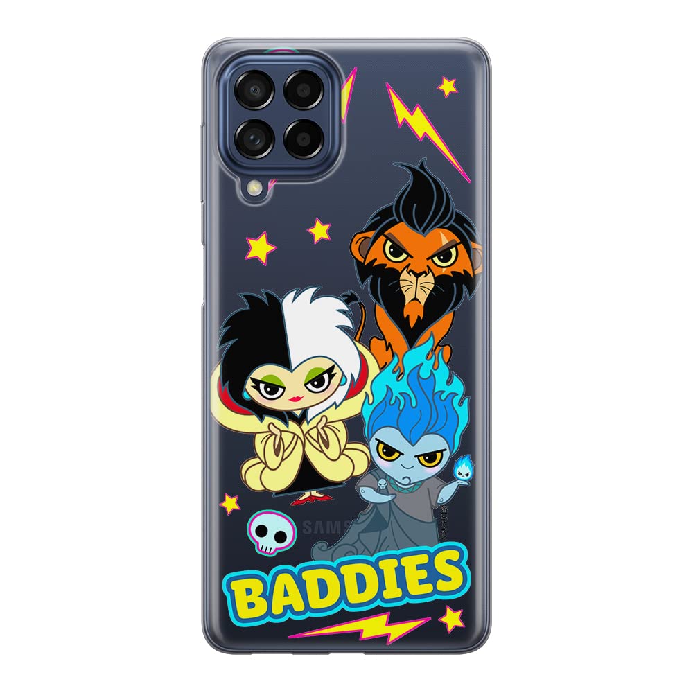 ERT GROUP mobile phone case for Samsung M53 5G original and officially Licensed Disney pattern Disney Villains 004 optimally adapted to the shape of the mobile phone, partially transparent