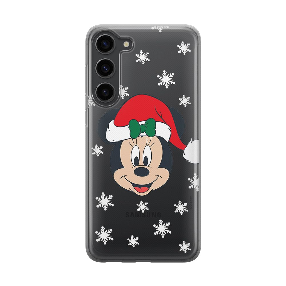 ERT GROUP mobile phone case for Samsung S23 PLUS original and officially Licensed Disney pattern Minnie 061 optimally adapted to the shape of the mobile phone, partially transparent