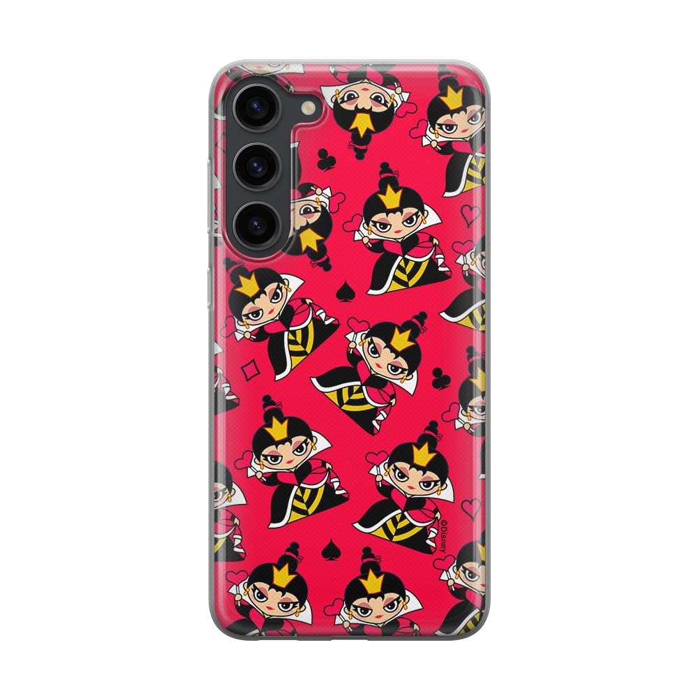 ERT GROUP mobile phone case for Samsung S23 PLUS original and officially Licensed Disney pattern Queen of Hearts 002 optimally adapted to the shape of the mobile phone, case made of TPU
