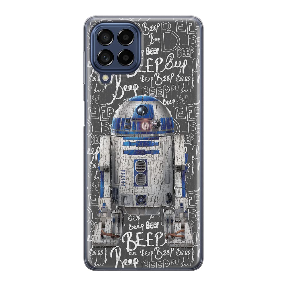 ERT GROUP mobile phone case for Samsung M53 5G original and officially Licensed Star Wars pattern R2D2 004 optimally adapted to the shape of the mobile phone, case made of TPU