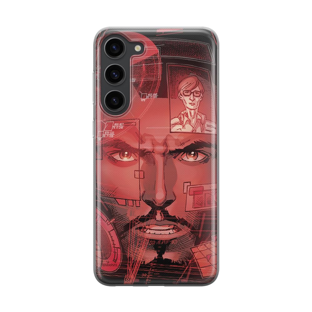 ERT GROUP mobile phone case for Samsung S23 PLUS original and officially Licensed Marvel pattern Iron Man 016 optimally adapted to the shape of the mobile phone, case made of TPU