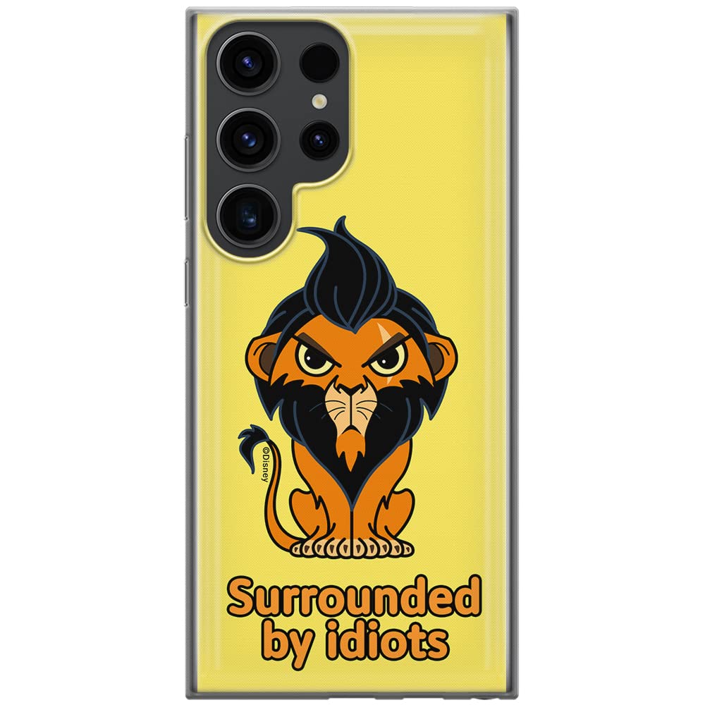 ERT GROUP mobile phone case for Samsung S23 ULTRA original and officially Licensed Disney pattern Scar 001 optimally adapted to the shape of the mobile phone, case made of TPU