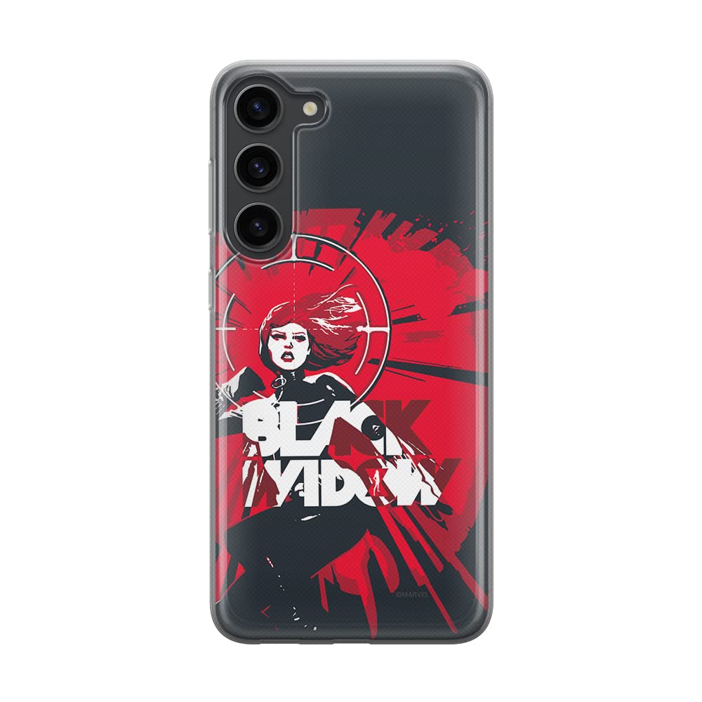 ERT GROUP mobile phone case for Samsung S23 original and officially Licensed Marvel pattern Black Widow 005 optimally adapted to the shape of the mobile phone, case made of TPU