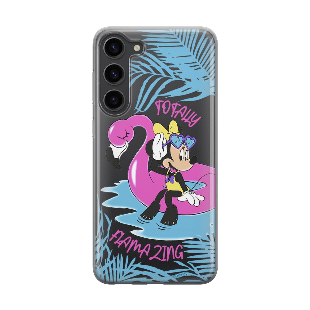 ERT GROUP mobile phone case for Samsung S23 PLUS original and officially Licensed Disney pattern Minnie 025 optimally adapted to the shape of the mobile phone, partially transparent