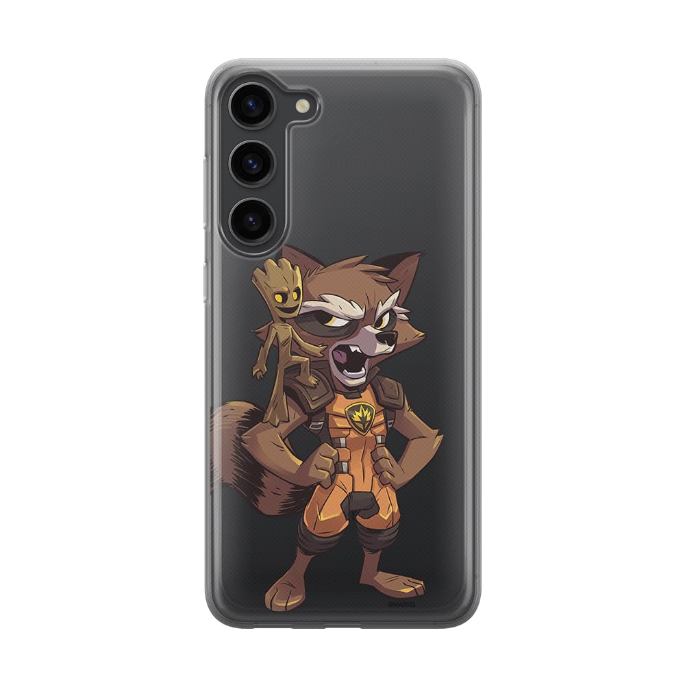 ERT GROUP mobile phone case for Samsung S23 PLUS original and officially Licensed Marvel pattern Guardians of the Galaxy 018 optimally adapted to the shape of the mobile phone, partially transparent