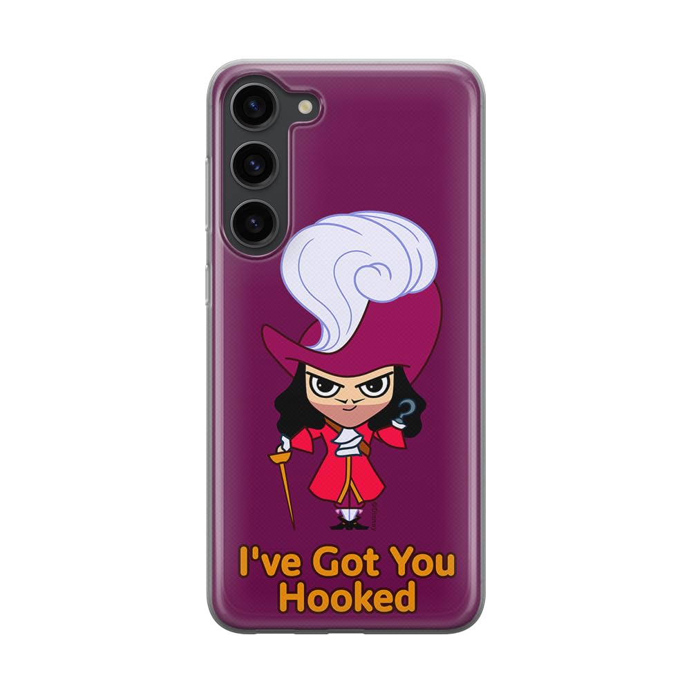 ERT GROUP mobile phone case for Samsung S23 PLUS original and officially Licensed Disney pattern James Hook 001 optimally adapted to the shape of the mobile phone, case made of TPU