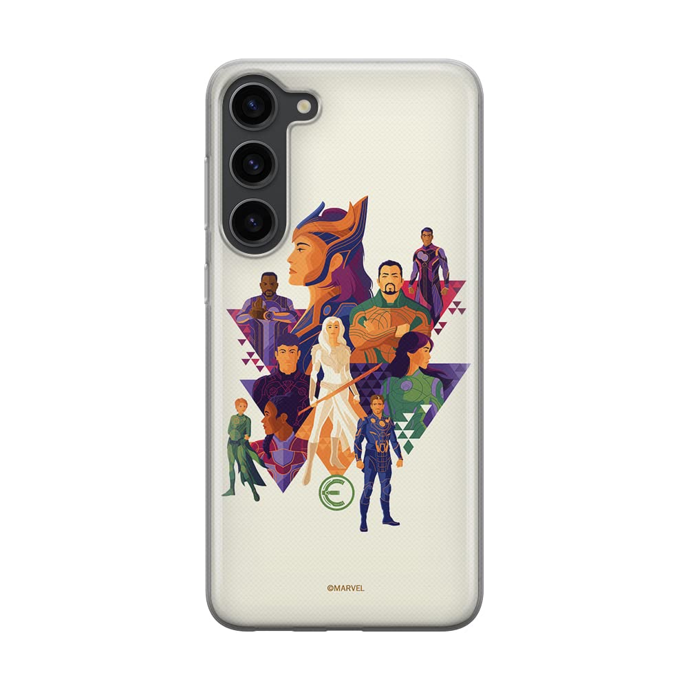 ERT GROUP mobile phone case for Samsung S23 original and officially Licensed Marvel pattern Eternals 007 optimally adapted to the shape of the mobile phone, case made of TPU