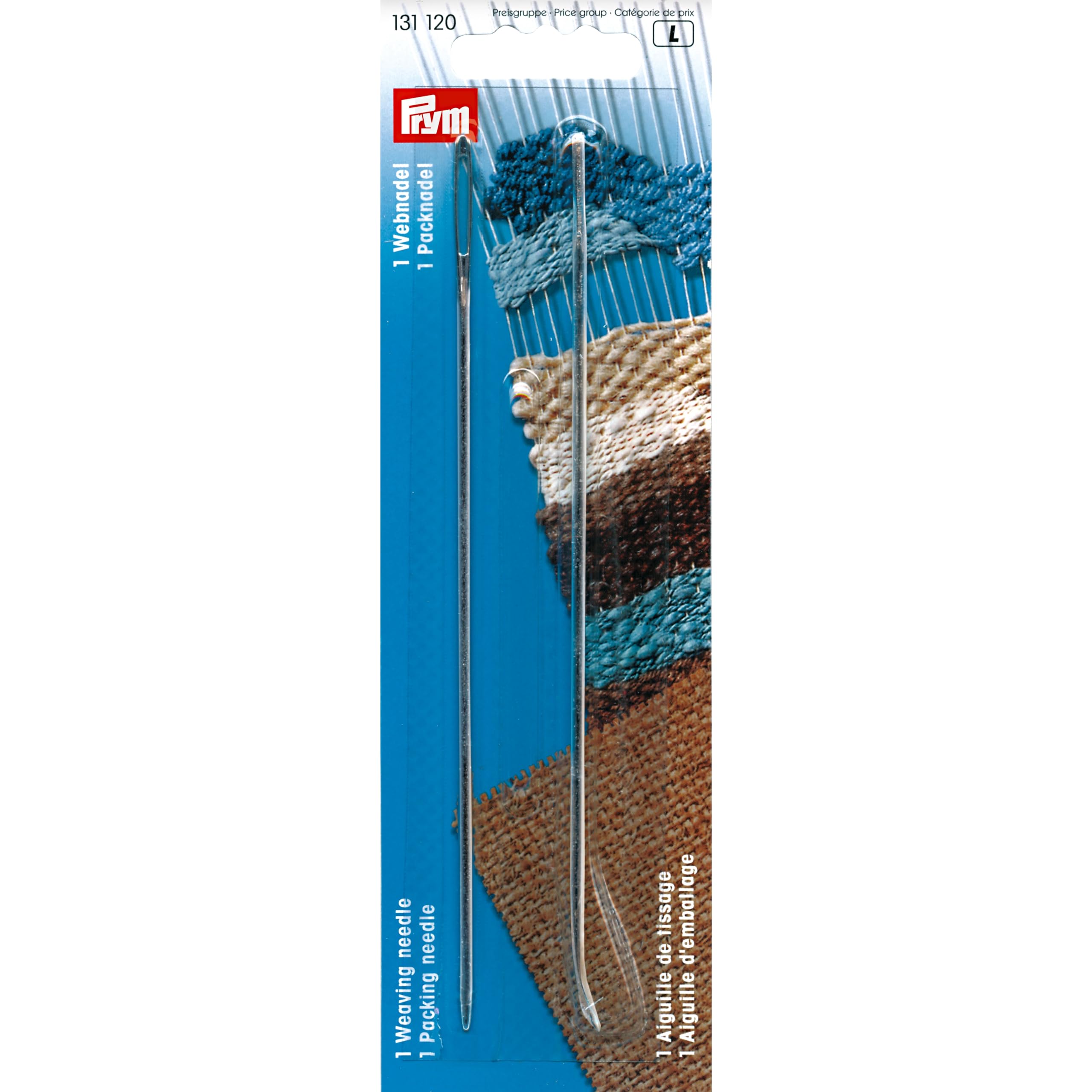 Prym Weaving and Packing Needles, Silver, 2pc