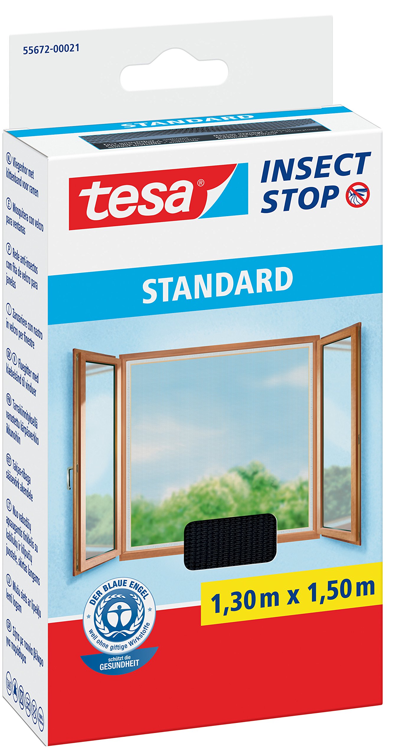 Tesa 55672-00021 Window Fly Screen with Velcro
