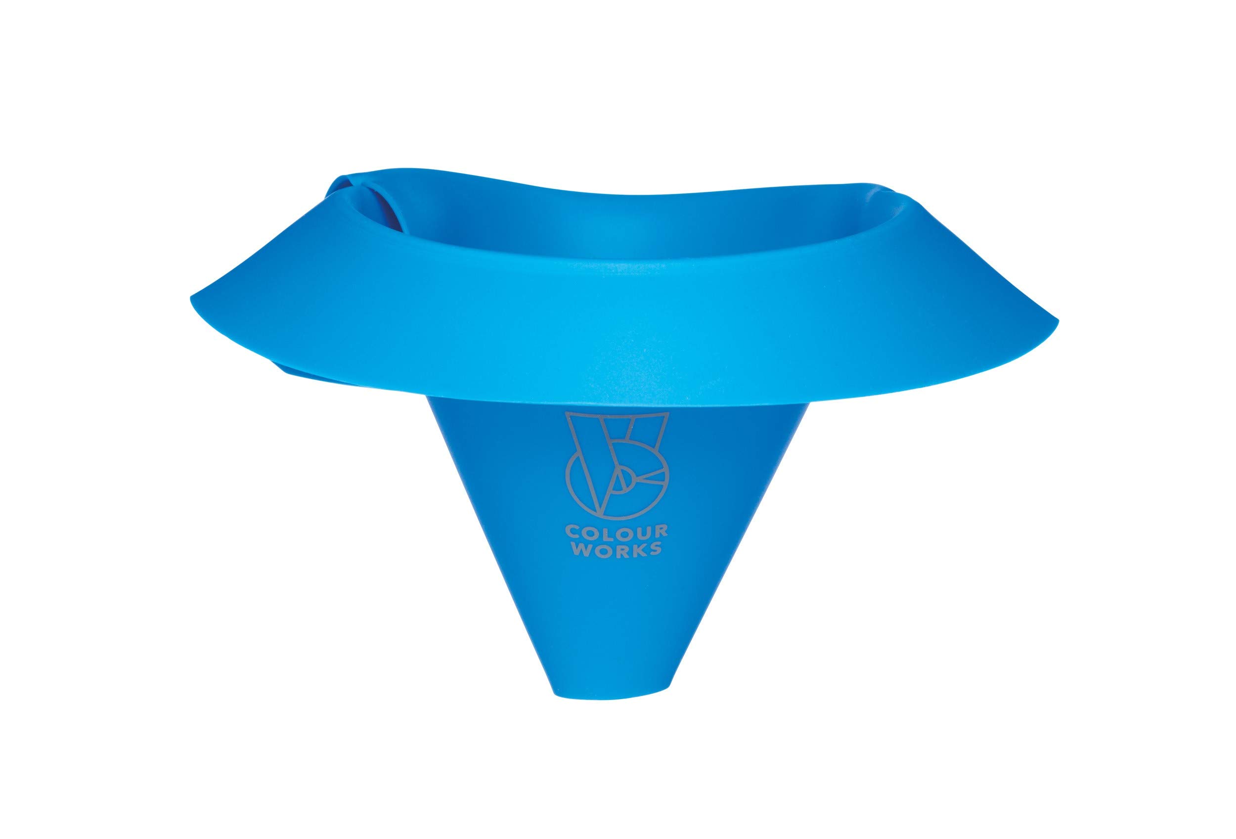 Colourworks Roll & Fold Kitchen Funnel for Jars, Bottles and Containers, Silicone, Blueberry, 17 x 25.5 cm