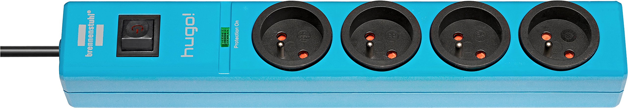Hugo! brennenstuhl 1150611384, 4 blocks, 2 m, blue