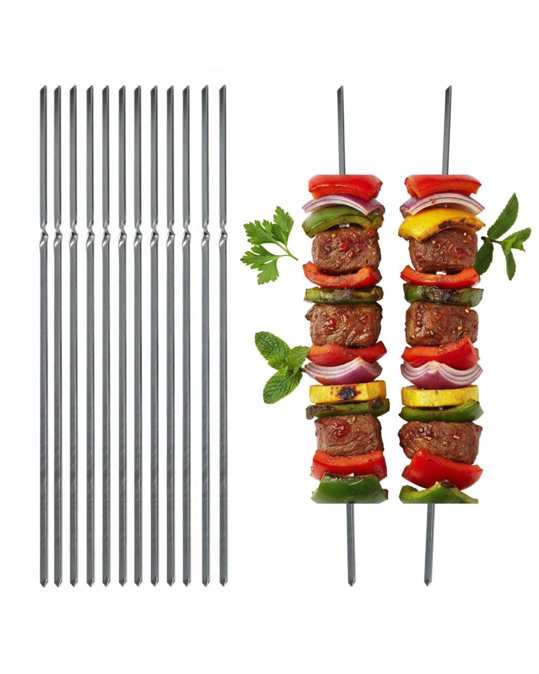 Amig Mod. FP300 Metal skewers for Barbecue, Silver