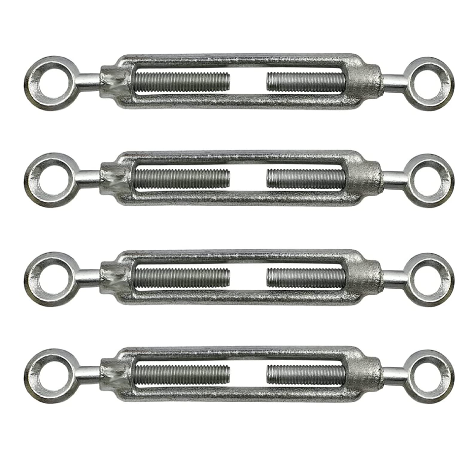 kippen 1204DK - Pack of 4 Pieces of 2-Eye Tensioner in Galvanized Steel Size 10 mm.