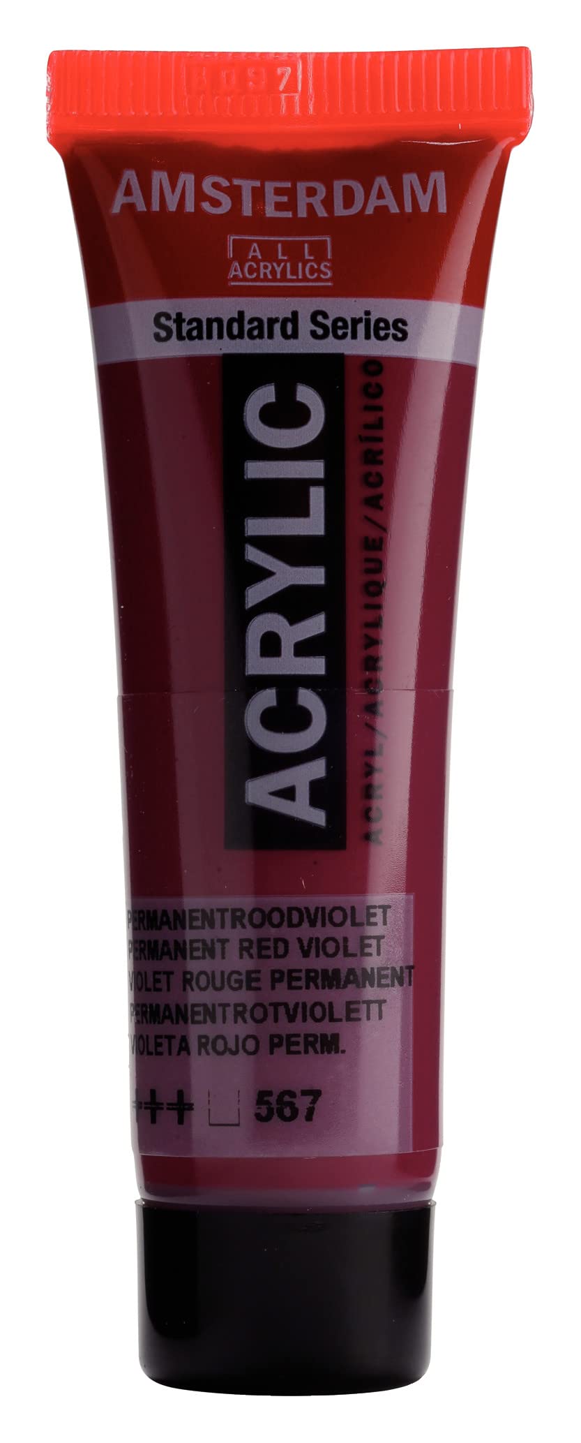Amsterdam Standard Series Acrylic Paint-20 ml Tube-Permanent Red Violet 567-Transparent & Lightfast-For Artists & Crafters