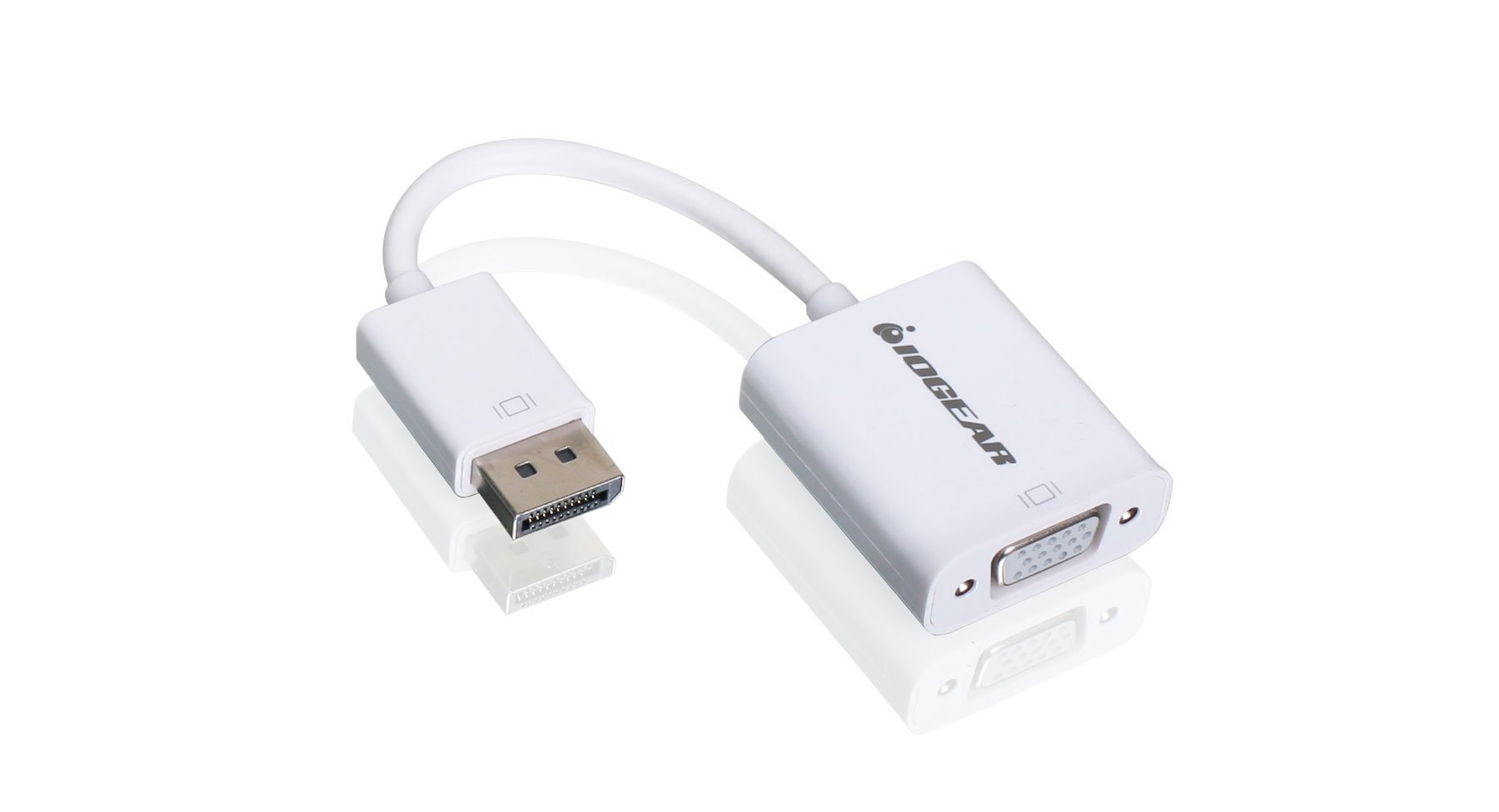 IOGEAR DisplayPort (M) to VGA (F) Adapter - DisplayPort 1.1a for both 1.62 & 2.7 Gbps - Full HD 1080p - GDPVGAW6