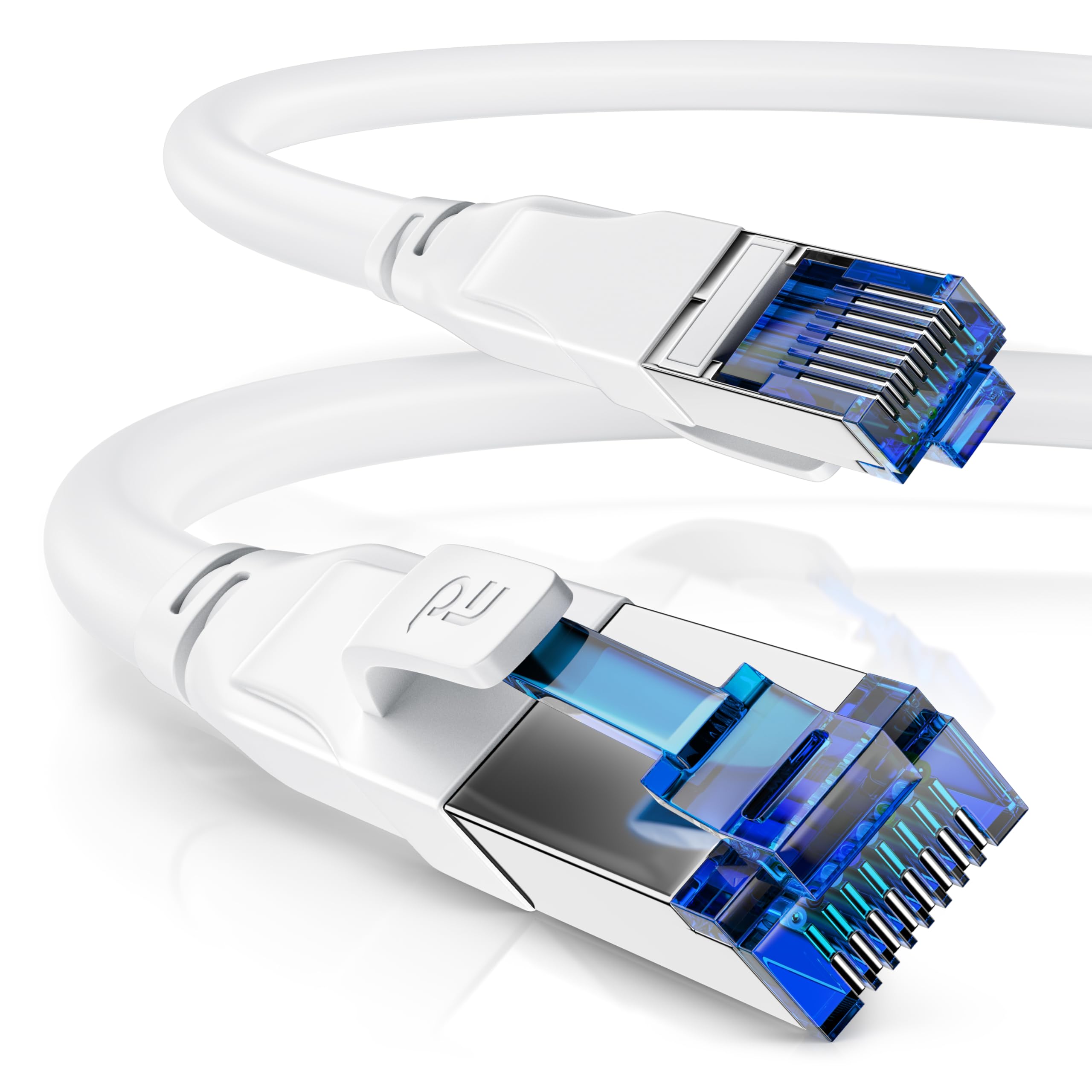 CSL 15m CAT 8.1 Network Cable - 40 Gbits LAN Patch Cable - High Speed Gigabit Ethernet - S/FTP PIMF Shielding RJ45 Connector