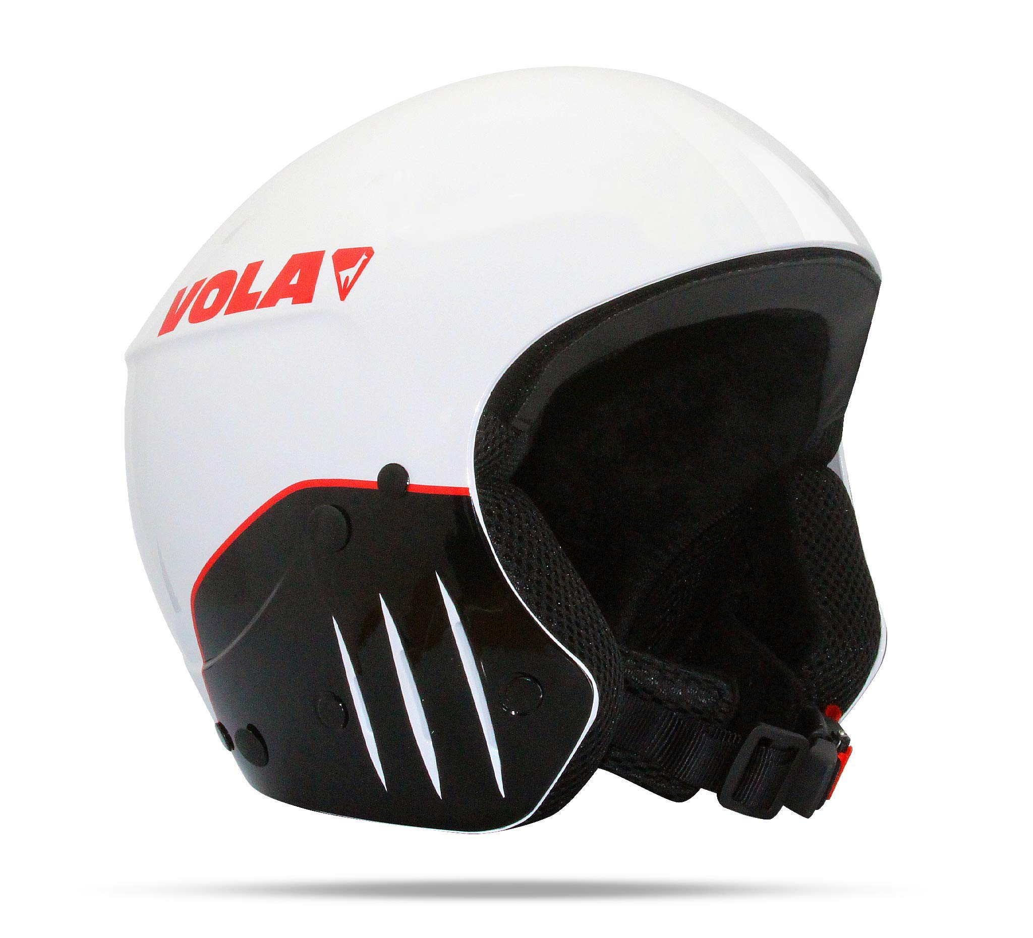 Vola FIS Tech Adult Helmet Unisex White/Red, xs (52)