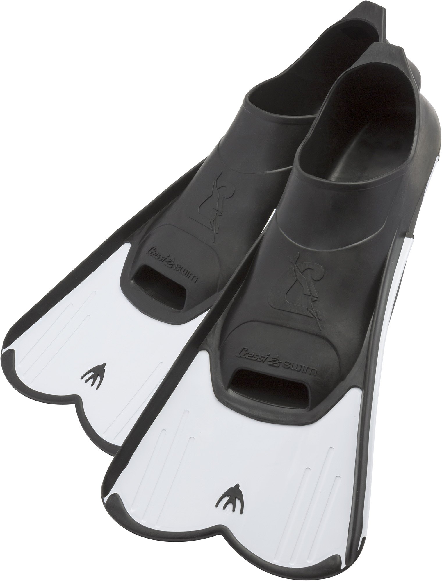 Cressi Light Fin Pool and Training Short Blade Closed Foot Fins, Adult (White, EU 37-38, US Mens 5-6, US Ladies 6-7)