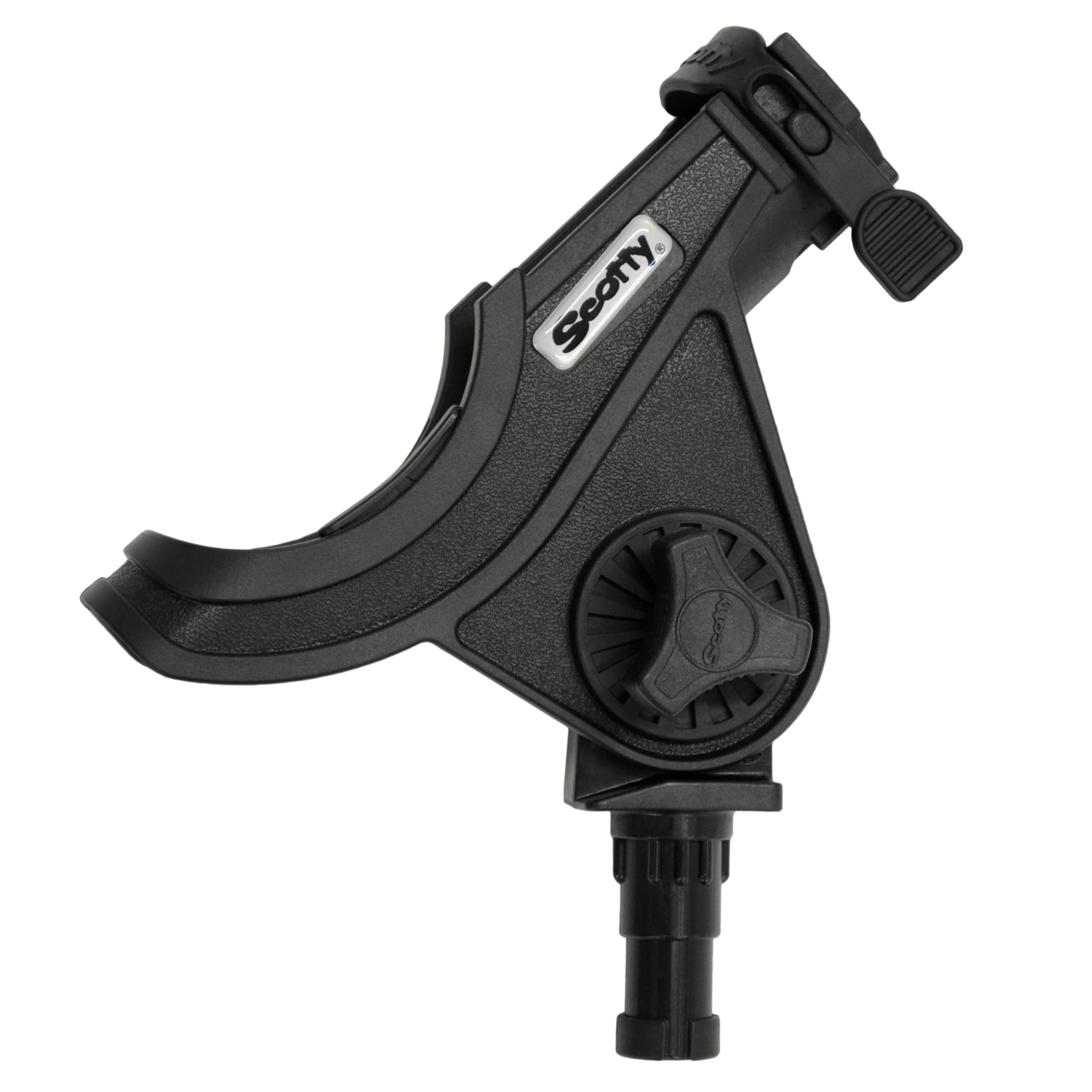 Scotty #279-BK Baitcaster/Spinning Rod Holder without Mount, Black