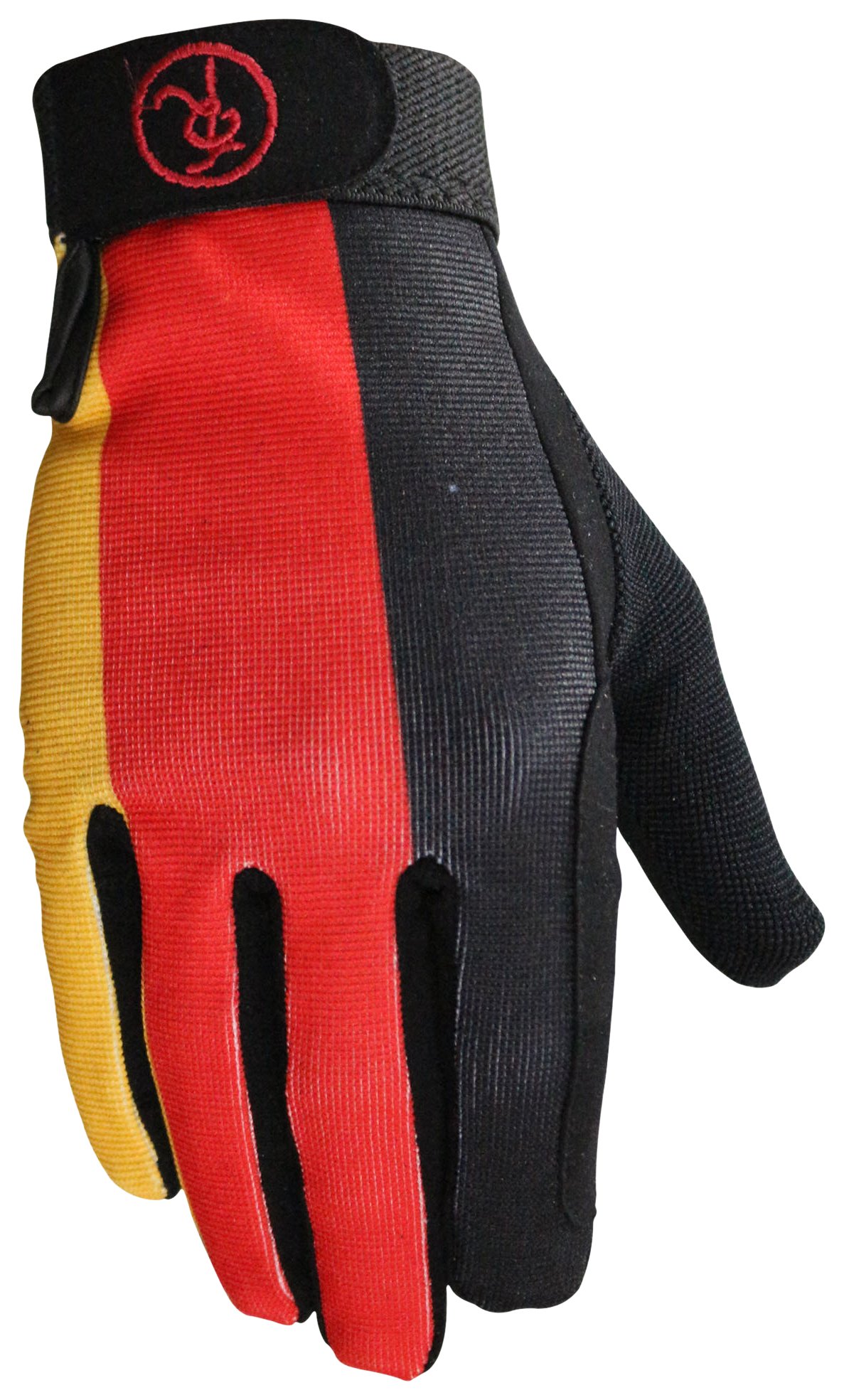 Riders Trend Women 10060112 Every Day Equestrian/Horse Riding Riding Gloves - Germany Flag, 2X-Small