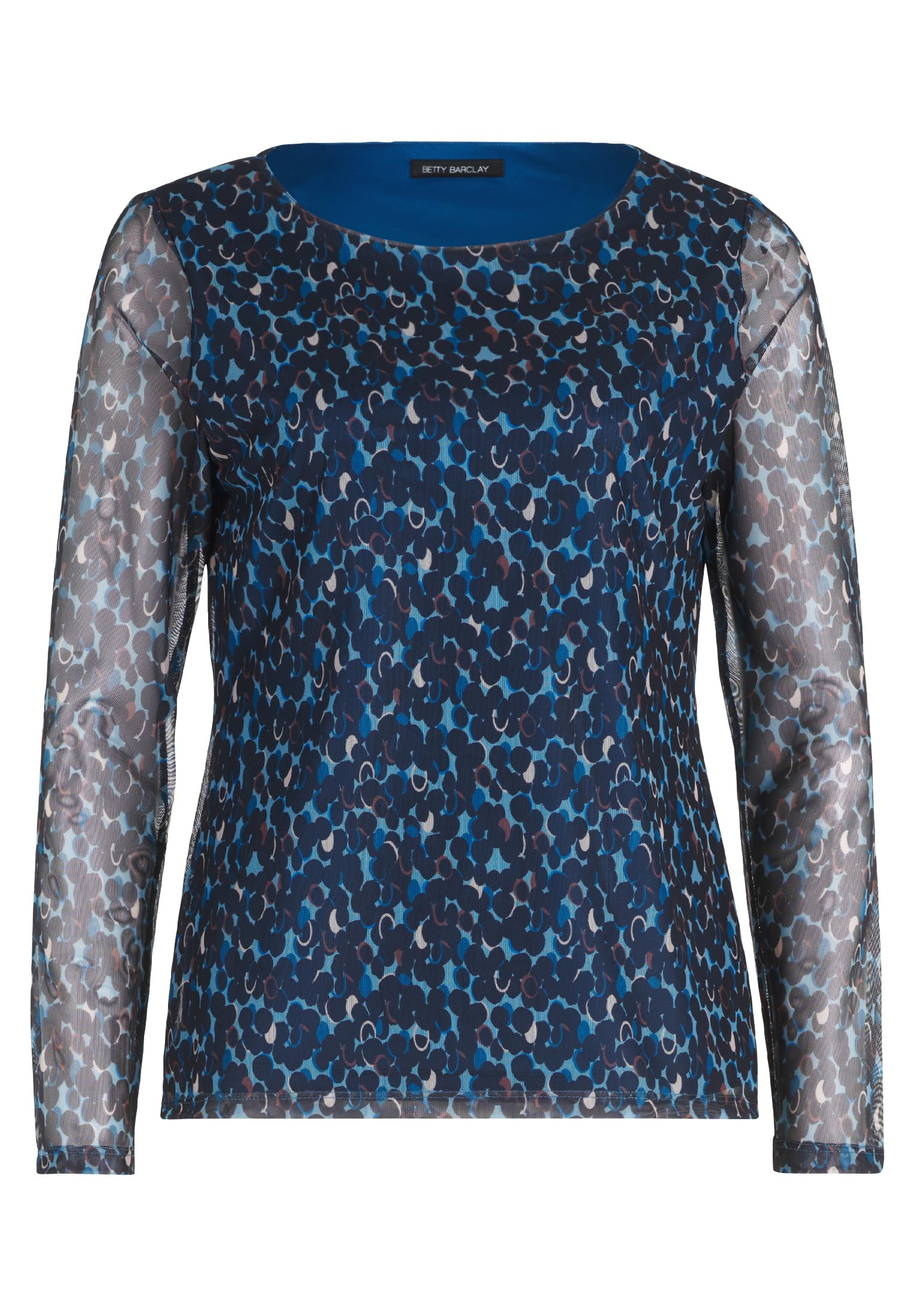 Betty Barclay Women's 2183/2857 Shirt, Dark Blue/Mint, 14