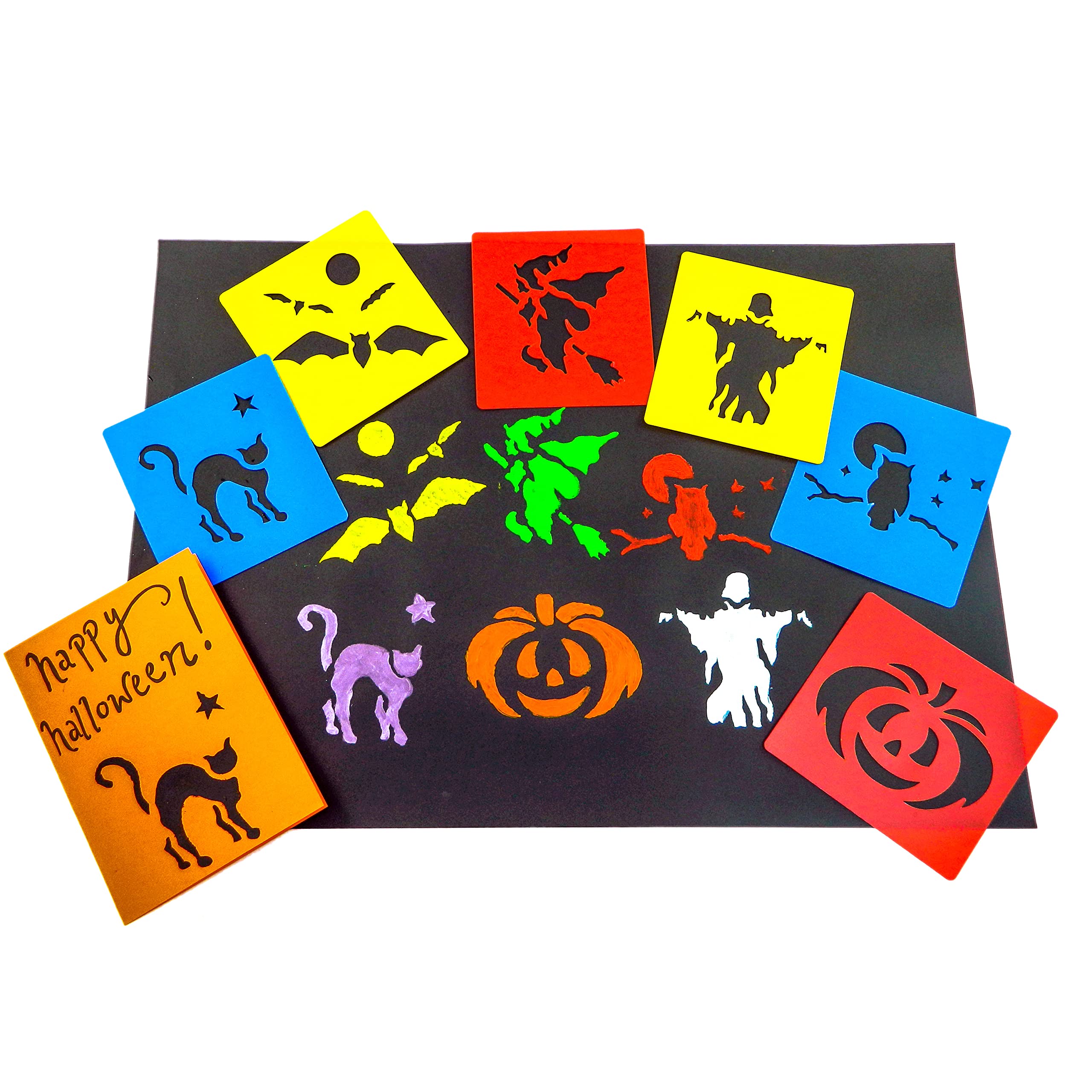 Washable Plastic Stencils | Halloween | Pack of 6