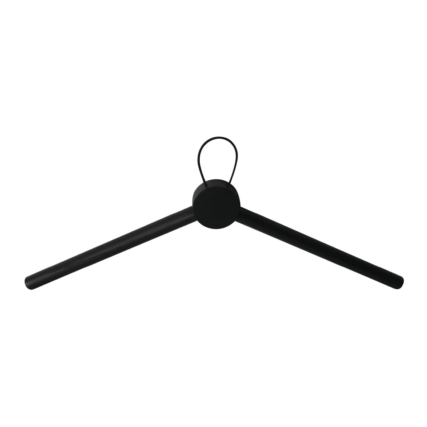 HOME IT® Clothes Hangers 48 x 2.5 x 15.5 cm, Black Lacquered Oak Wood - Minimalist and Modern Design for Gentle Storage of Clothes