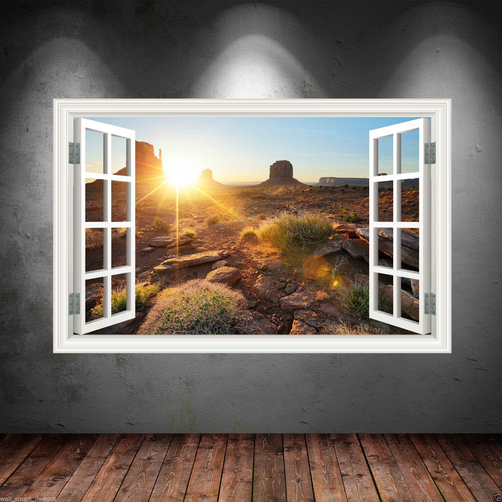 Full Colour NEVADA DESERT WINDOW wall art sticker decal transfer Graphic Print WSD411