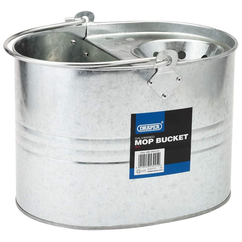 Draper 53245 Galvanised Mop Bucket , Blue