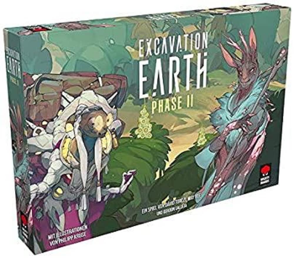 Mighty Boards, Excavation Earth - Phase II, Expansion, Expert Game, Strategy Game, 1-4 Players, From 12+ Years, 30 Minutes per Player, German