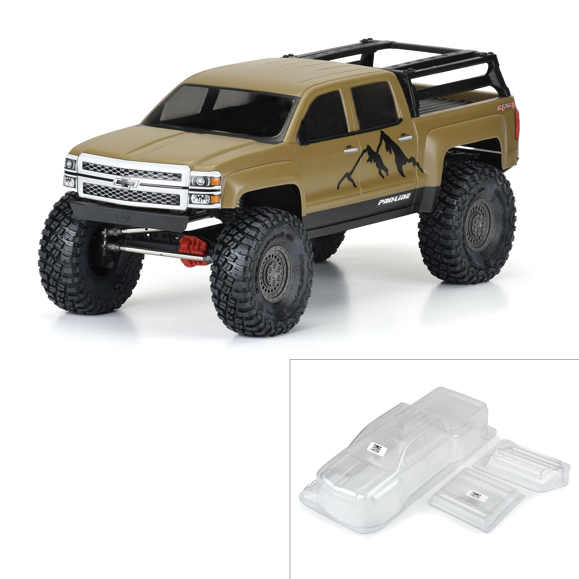 Pro-Line Racing 1/10 2015 Chevrolet Silverado Clear Body 13.9" WB PRO358500 Car/Truck Bodies Wings & Decals