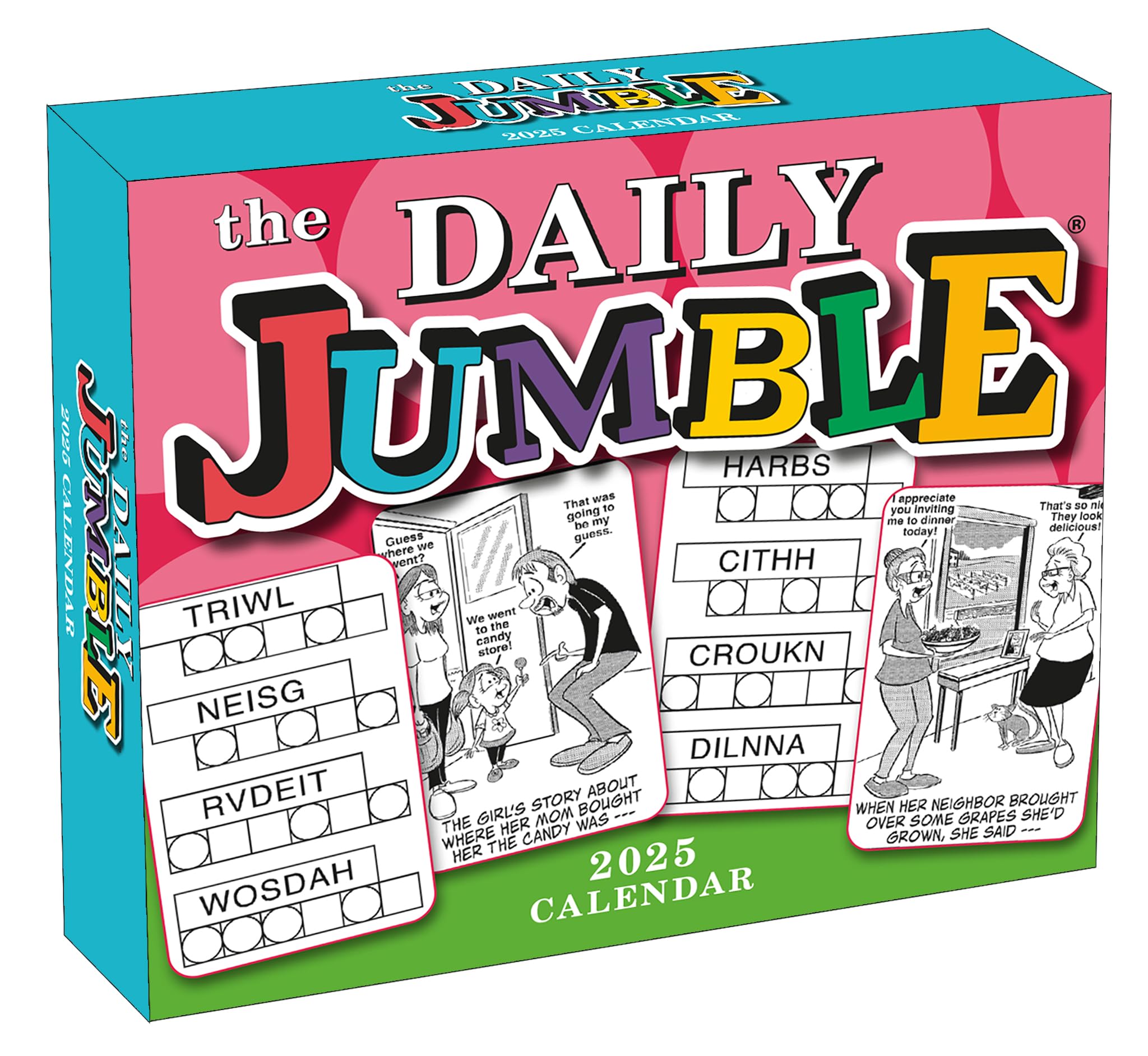The Daily Jumble 2025 Boxed Daily Desk Calendar
