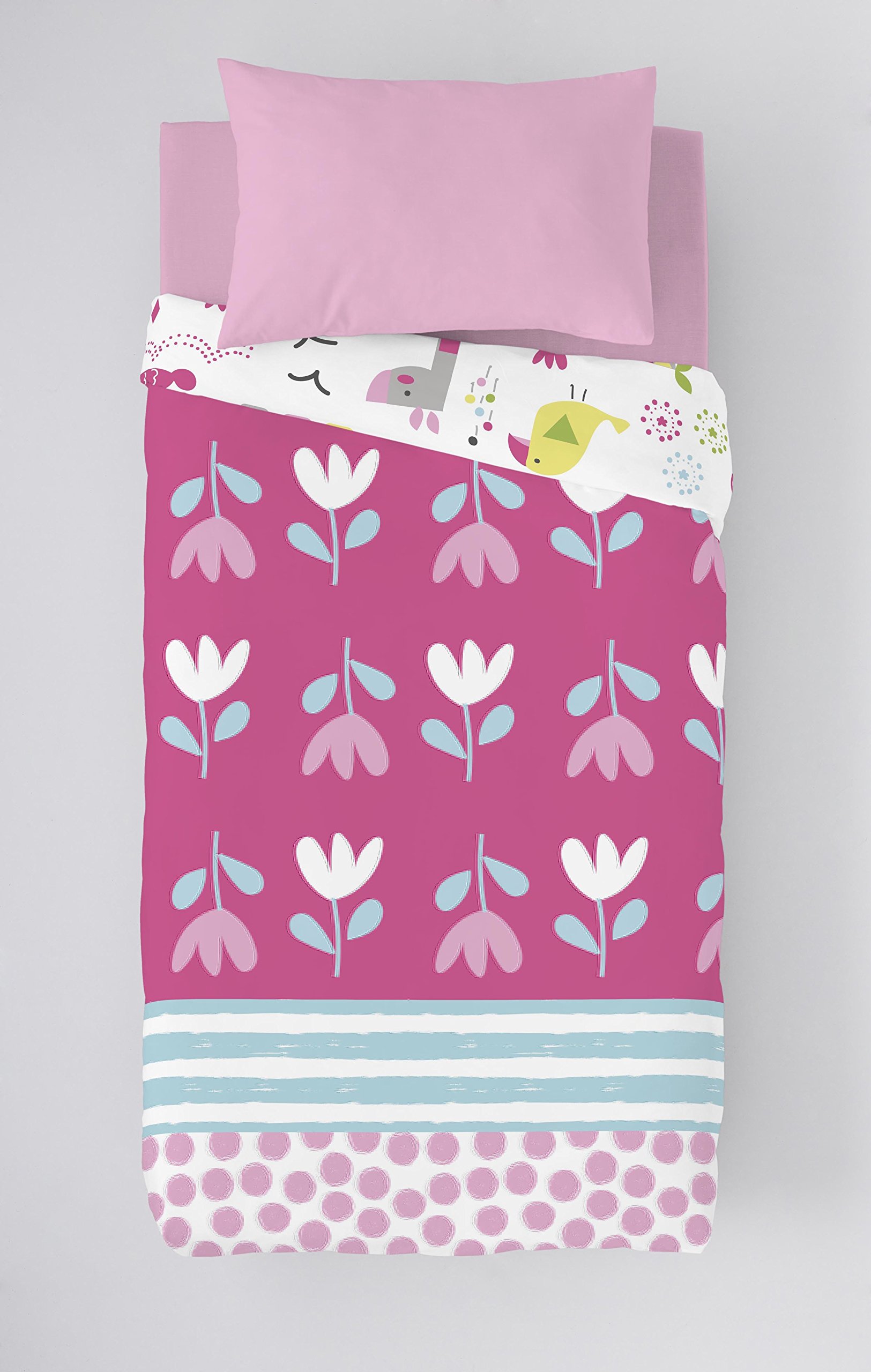 Munich Zero Duvet Cover, Cotton, Multicoloured, 90 cm