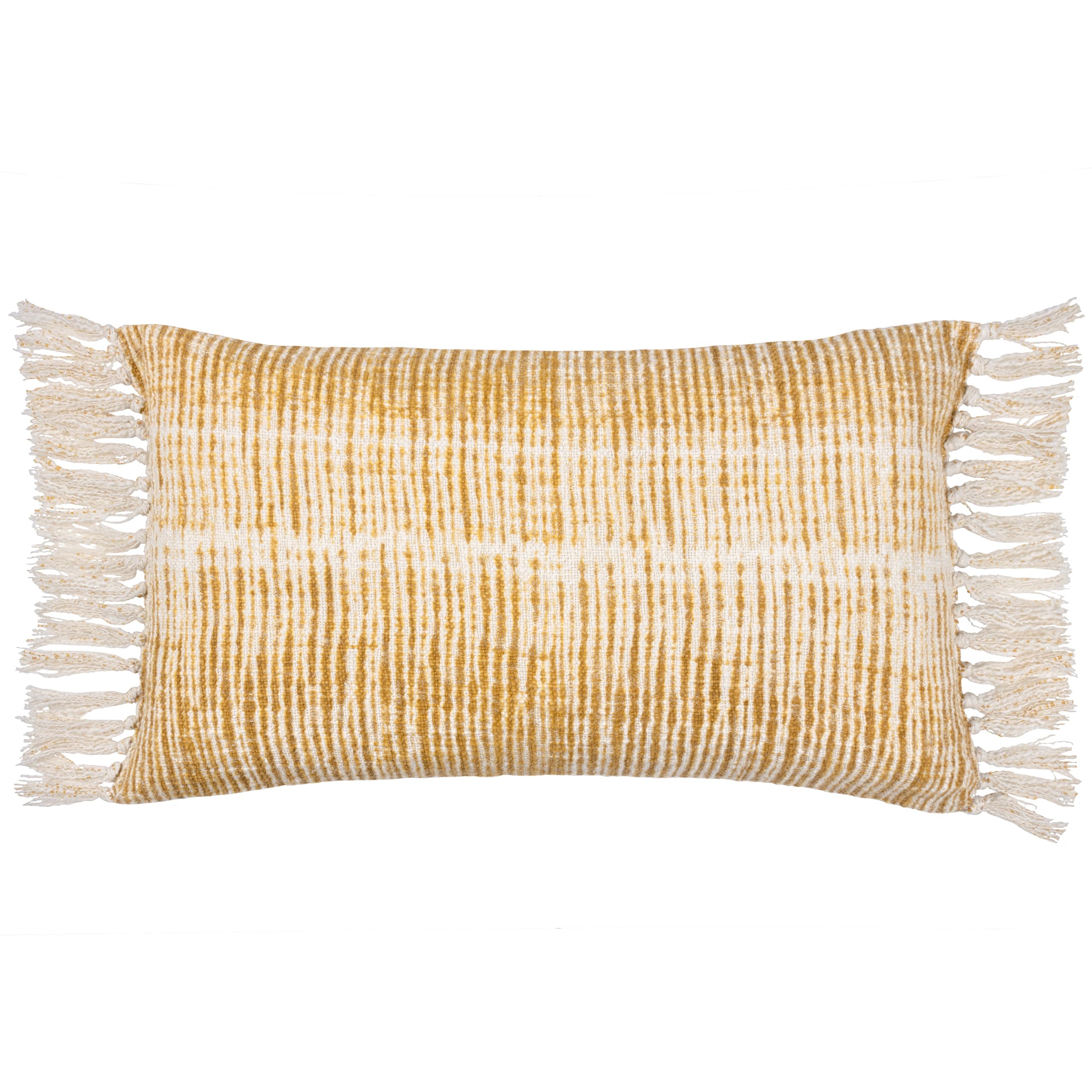 Yard Sono Ink Abstract Fringed Cushion Cover