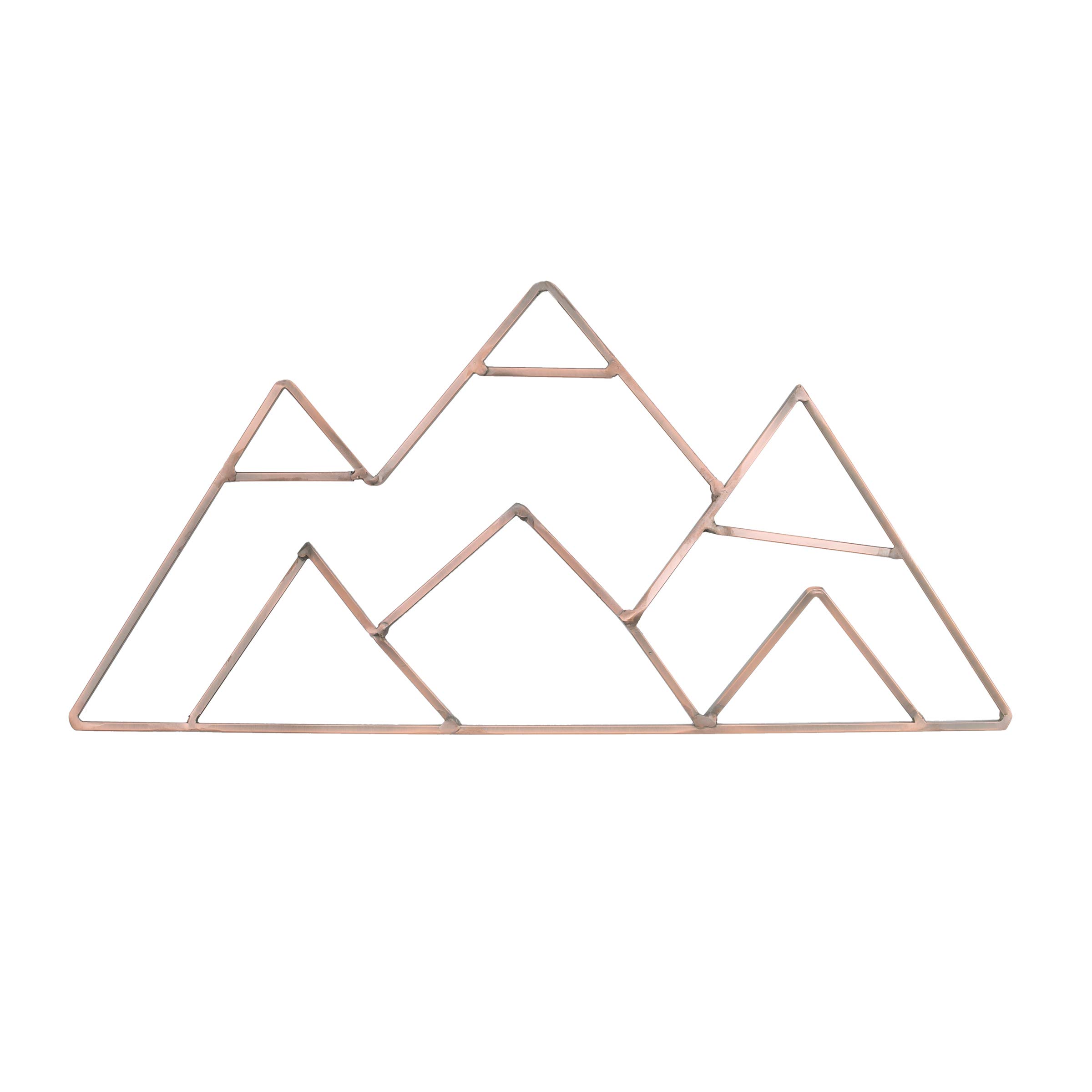 NoJo Mountain Shaped Wire Nursery Wall Decor, Finish, Copper, Mountain Shaped - Copper Finish (3098961P)