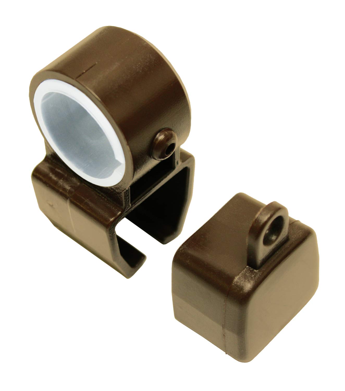 Gardinia BRONZE PLASTIC U-BRAIL HOLDER WITH END CAPS 2 PACK NOT APPROVED